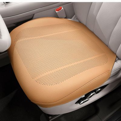 Breathable Car Seat Covers for Heated & Ventilated Seats (Camel Tan)