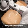 Breathable Car Seat Covers for Heated & Ventilated Seats (Camel Tan) view 2