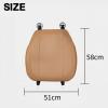 Breathable Car Seat Covers for Heated & Ventilated Seats (Camel Tan) view 3