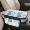 AugustknowU Plush Fleece Car Armrest Cover, Armrest Protection Cover with Side Storage Pockets, Armrest Seat Box Cover, Car Center Console Cushion Pad(white-Double mouth) view 2