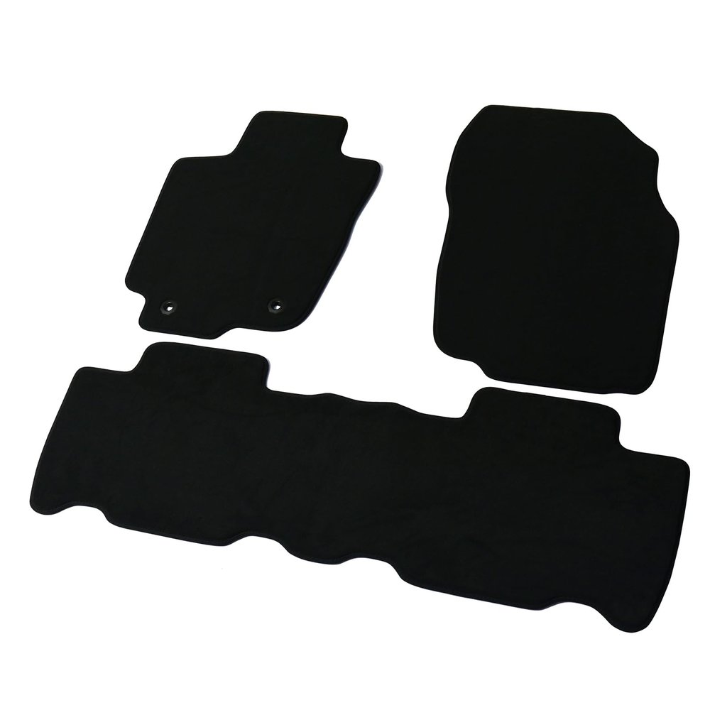 Car Floor Mats for Toyota RAV4 2013-2018 MK4 (XA40) 3 PC,Blue X2 Trim