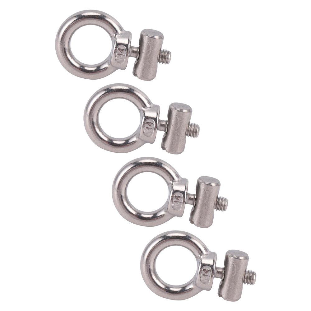 Haofy Awning Stoppers 4 Pack M4x6mm Stainless Steel End Caps for RV Van Tent Track Systems, Secure Rail Fastening, Enhanced Stability, Suitable for Campervan Motorhome Outdoor Use