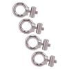 Haofy Awning Stoppers 4 Pack M4x6mm Stainless Steel End Caps for RV Van Tent Track Systems, Secure Rail Fastening, Enhanced Stability, Suitable for Campervan Motorhome Outdoor Use view 1