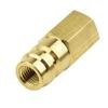 KoiLykke Adapter Set for R134a Conversion, 3-Piece Brass Fitting Kit with 1 4" SAE Thread, W21.8 to 1 4" SAE for LP HP AC Connections, 3 pcs view 2