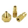KoiLykke Adapter Set for R134a Conversion, 3-Piece Brass Fitting Kit with 1 4" SAE Thread, W21.8 to 1 4" SAE for LP HP AC Connections, 3 pcs view 3