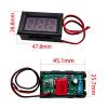 LED Display Voltmeter Digital AC 70-500V 0.56" LED Digital Voltmeter Voltage Meter Volt Instrument Tool 2 Wires Red Green Blue Display(Red) view 2