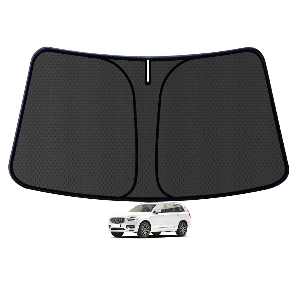 XC60 Customized Windshield Sun Shade for 2018 2019 2020 2021 2022 2023 2024 2025 2026 XC60 Front Window Sunshade Visor Protector Foldable Blocks UV Rays Keep Car Cooler Accessories