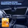 XC60 Customized Windshield Sun Shade for 2018 2019 2020 2021 2022 2023 2024 2025 2026 XC60 Front Window Sunshade Visor Protector Foldable Blocks UV Rays Keep Car Cooler Accessories view 2