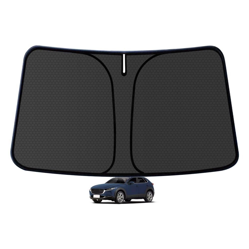 CX30 Customized Windshield Sun Shade for 2019 2020 2021 2022 2023 2024 2025 2026 CX30 Front Window Sunshade Visor Protector Foldable Blocks UV Rays Keep Car Cooler Accessories