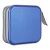 QCdeSoulBLV 40 Capacity CD Holder Case Wallet DVD Binder Organizer Storage Bag Album Hard Plastic Portable Blue view 1