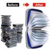 QCdeSoulBLV 40 Capacity CD Holder Case Wallet DVD Binder Organizer Storage Bag Album Hard Plastic Portable Blue view 3