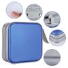 QCdeSoulBLV 40 Capacity CD Holder Case Wallet DVD Binder Organizer Storage Bag Album Hard Plastic Portable Blue view 4