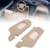 Aramox 2Pcs Sun Visor Protector Cover, PU Leather Scratch Against Sun Visor Replacement Cover for 1994 to 2004 (Beige) view 2