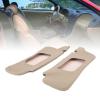 Aramox 2Pcs Sun Visor Protector Cover, PU Leather Scratch Against Sun Visor Replacement Cover for 1994 to 2004 (Beige) view 4