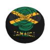 Jamaica Flag Roses Car Tire Dust Cover for Your SUV, Jeep, Rv, Trailer, Truck view 4