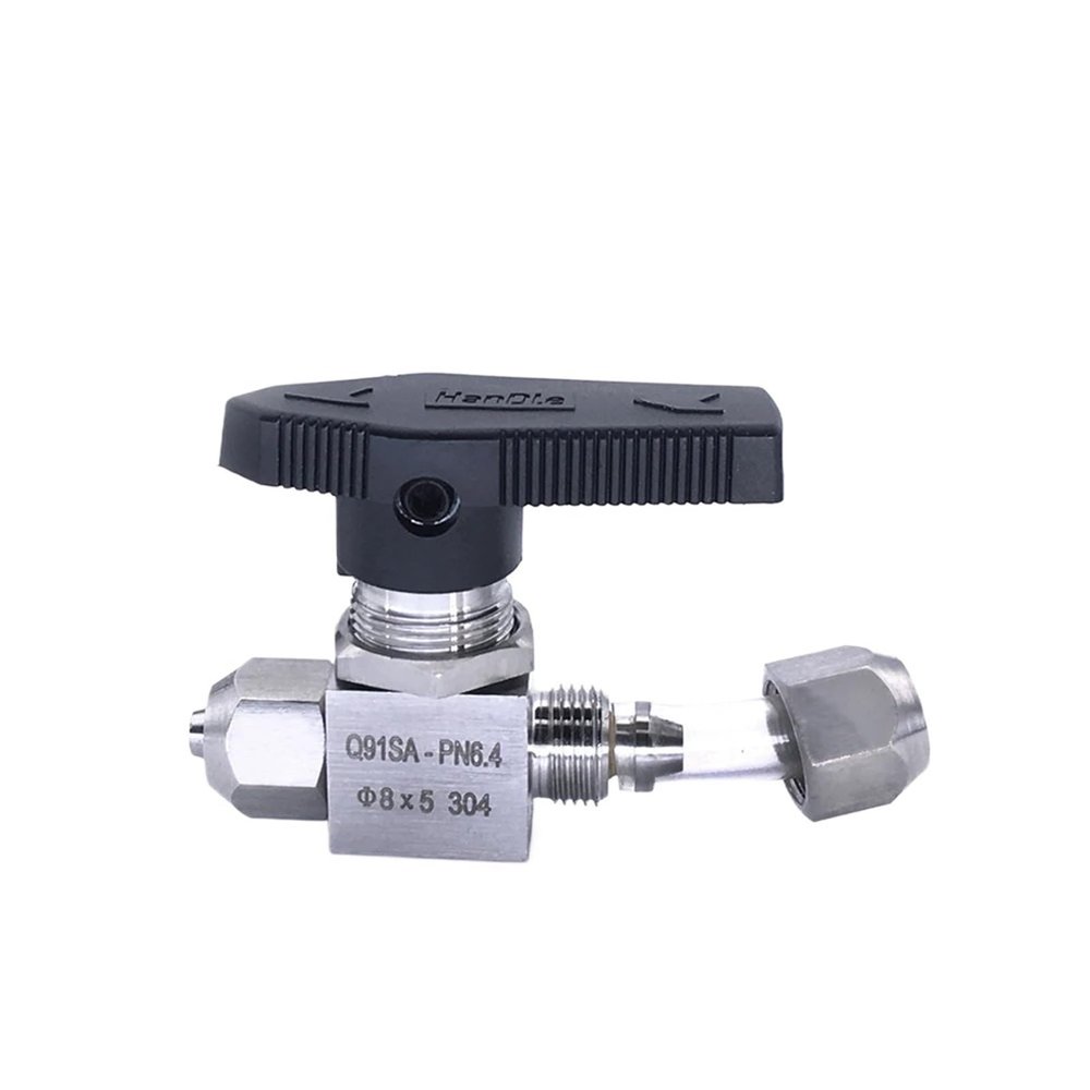 1pcs Qucik Twist 6 8 10 12mm OD PU Tube Air Hose Straight Ball Valve 316 304 Stainless Stel Water Gas Fuel Oil Panel Install(SS304,12x8mm)