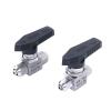 1pcs Qucik Twist 6 8 10 12mm OD PU Tube Air Hose Straight Ball Valve 316 304 Stainless Stel Water Gas Fuel Oil Panel Install(SS304,12x8mm) view 2
