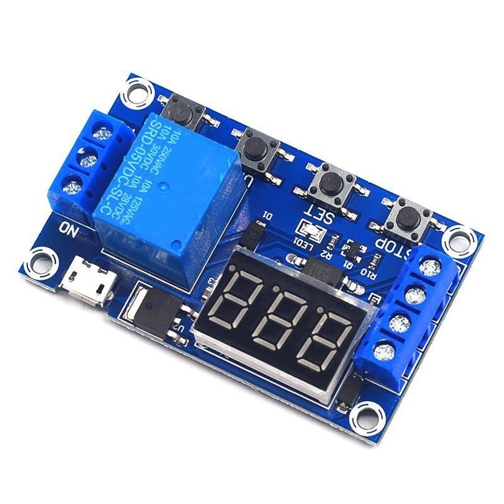 Multifunctional &Efficient 1Channel DC6-30V Timer Relayed Module with Long Service Life LED Display for Various Use Adjustable Timer
