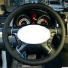 DIY Hand-Stitched Black Leather Steering Wheel Cover Fit for Mitsubishi Pajero 2007-2019 Galant 2008-2012 Zinger 2008-2011 view 2