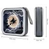 FodPand Halloween Flying Witch CD Case 40 Capacity CD Holder Organizer Portable Zipper DVD Collection Storage Bag Compact Cases Storage Binder Plastic Holder Disc Car Home Travel view 2
