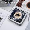 FodPand Halloween Flying Witch CD Case 40 Capacity CD Holder Organizer Portable Zipper DVD Collection Storage Bag Compact Cases Storage Binder Plastic Holder Disc Car Home Travel view 4