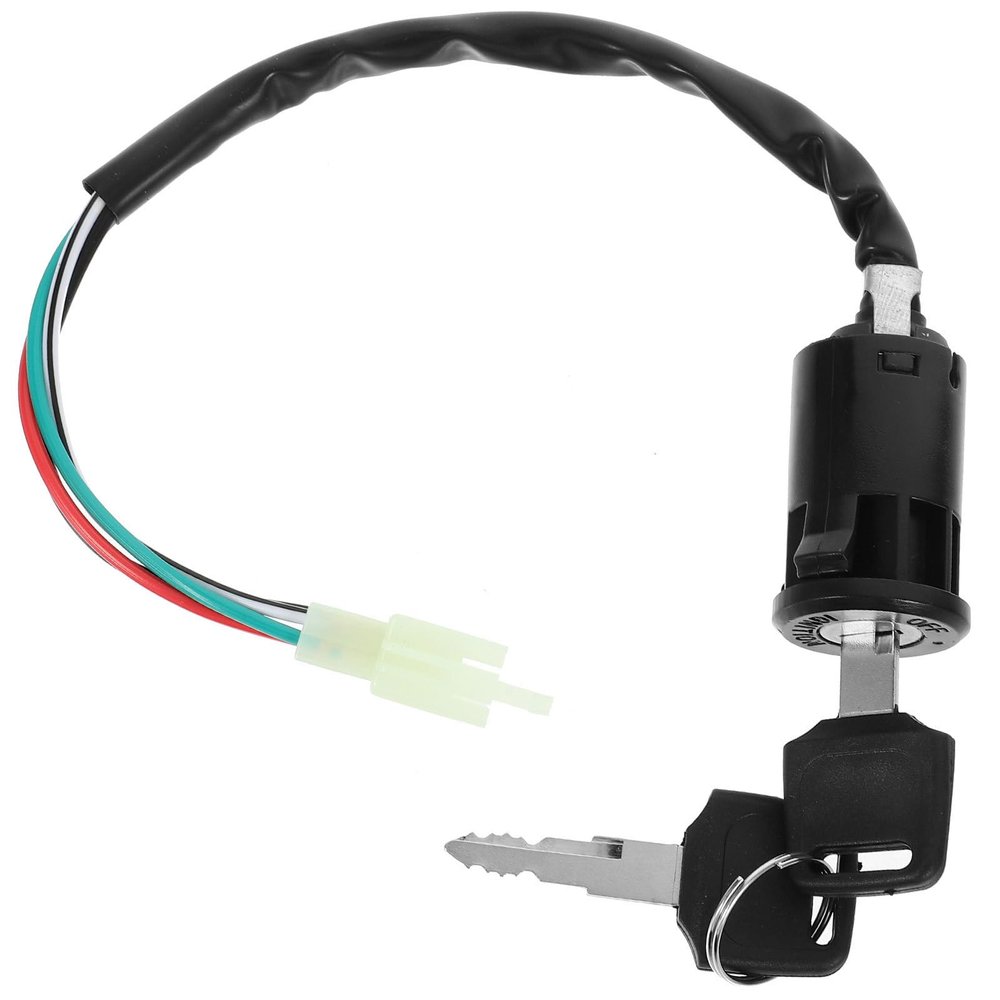FOYTOKI Ignition Switch with Key for Atvs Mini Bikes and Scooters Replacement Lock Compatible with Off-Road Vehicles Easy Installation Motorcycle Ignition Switch Key