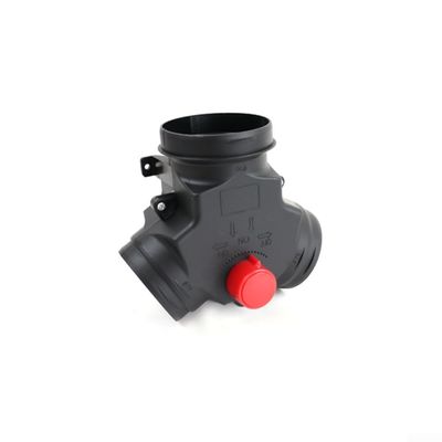 AugustknowU Diesel Parking Heater Duct Connector, 3 Way Air Duct Splitter Connector, Adjustable Airflow Valve, 90mm to 75mm Duct Splitter for Webasto