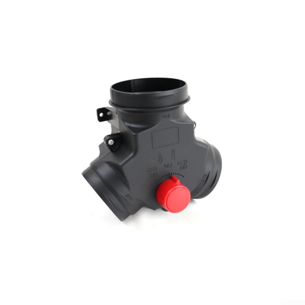 AugustknowU Diesel Parking Heater Duct Connector, 3 Way Air Duct Splitter Connector, Adjustable Airflow Valve, 90mm to 75mm Duct Splitter for Webasto