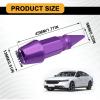 4 Pieces 45mm Spiked Aluminum Tire Valve Stem Caps Universal Premium Dustproof and Leak Proof Wheel Stem Covers for Car Truck SUV Motorcycle Bike Bicycle(Purple) view 2