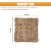 Deaelf Car Seat Cushion, Soft Fluffy Car Seat Cover, Comfort Warm Auto Seats Protector Pad, Breathable Driver Seat Non-Slip Pads, Universal Vehicle Interior Accessories for Cars, Home, Office (Camel) view 2