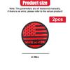 DEAELF 2PCS American Flag 3D Metal Emblem Decal, 4x4 USA Flag Round Zinc Alloy Car Badge, Patriotic Vehicle Body Adhesive Sticker, Auto Exterior Decoration Accessory for Bumpers Window Truck (Red) view 2