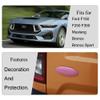 KINGJUNHAO Car Rear Tailgate Logo Emblem Trim for 2015+ Ford F-150 F150 F250 F350 Mustang Bronco, Bronco Sport Nameplate Cover USA Flag, Pink Small view 3