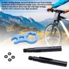 Tomotato Bike Valve Extender, Aluminium Alloy Valve Stem Extension Inner Tyre Valves Extension Prestas Valve Extender Kit with Valve Core Remover Tool for Bicycle (45mm) view 2