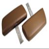 CA Headrests. Saddle Complete W/Leather Covers for 1968-1969 C3 Corvette view 1