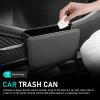 Zigeiya Car Trash Can, Multi-function Foldable Hanging Storage Bag with Back Clip, Open-top Waterproof Garbage Bag Container, Back Seat Organization Accessory for Car SUV Truck (Black) view 4