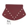 Cnoula11 Rear Mud Flap Wheel Splash Mudguard Cover PU Leather Wine Red Motorcycle For Harley For Sportster XL 883 For Softail CVO Limited for Touring Road Glide Universal view 3
