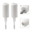 Cnoula11 1pair Metal & Plastic No Cut Frame Guard Sliders Protector White For Yamaha & For Suzuki Universal Motorbike view 4