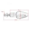 Motorcycle Front and Rear Turn Signal Lights Waterproof LED Turn Lights Turns Indicators view 4