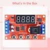 Vestamore 12V Time Delay Relay Module with Digital Readout, Programmable Control for 32 Delay Modes, Supports Load Up to 250V/10A, Optical Isolation, 4 Easy-Access Control Buttons view 3