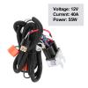 Headlight Relay Wiring Harness Kit 2 Pack 12V 40A 55W Headlamp Booster & Brightener for Enhanced Light Output (12v2 Light) view 2