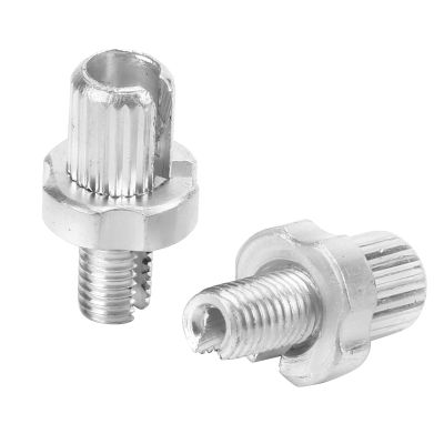 BAFOVY 2pcs M7 Brake Lever Adjuster Screws, Silver Aluminium Alloy Fastener for Road Mountain Bikes, with High Strength and Durability