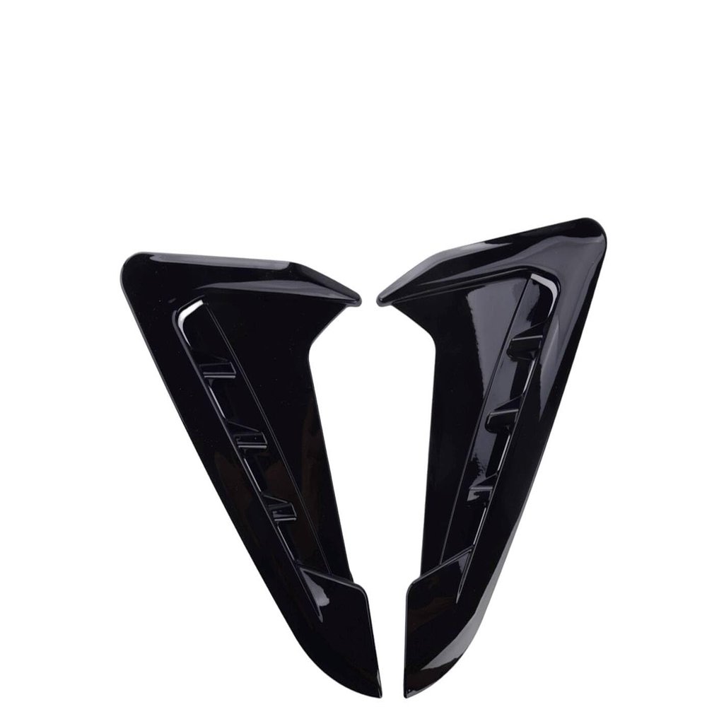 LXOINAGO 1 Pair Gloss Black Air Flow Grille Side Fender Vent Canard Cover Trim Compatible for BMW X3 X4 G01 G02 M-Sport