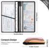 Bolaz Pink Ice Cream Car Registration and Insurance Holder Leather Vehicle Document Glove Box Organizer for License Cards Accessories view 3