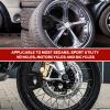 wuyaoyao 2PCS Rim Protectors for Motorcycle Wheels, Double Convex Non-Slip Edge, Anti-Scratch Wheel Rim Guards, Rims Shield Protector Tool for Motorcycle Bike, Tire Changing Tool (Black, 2 PCS) view 3