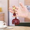arzgul Adorable Elephant Fruit Design PU Leather Keychain Portable for Car Keys Secure Clasp(pink strawberry) view 3