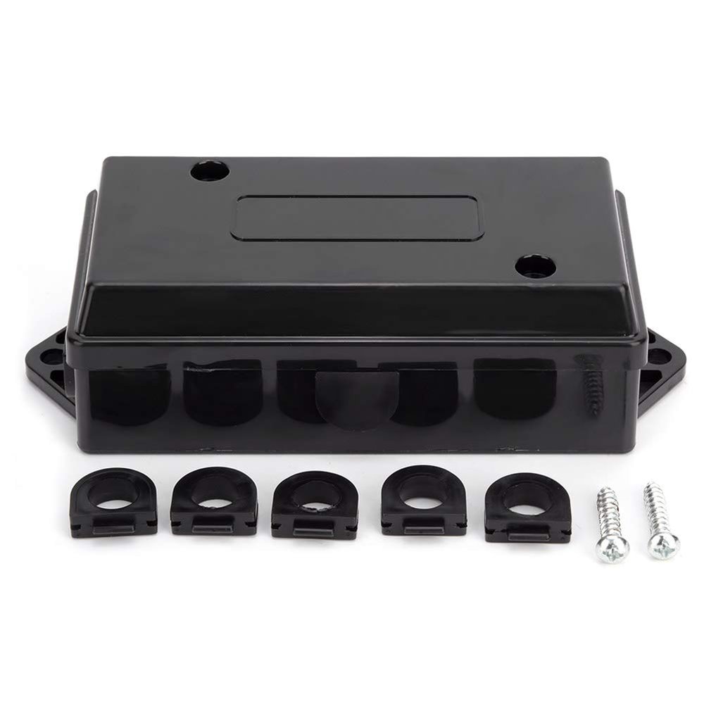7 Way Trailer Junction Box, 7 Gang Color Coded Trailer Wire Connector Junction Box Weatherproof for RV Caravans Boat Rewiring