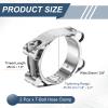 HARFINGTON 2pcs T-Bolt Hose Clamp 45-55mm (1.8-2.2") 304 Stainless Steel Double Head Adjustable Intake Radiator Tube Clamps for Automotive Plumbing Industrial Intercooler Pipe view 2