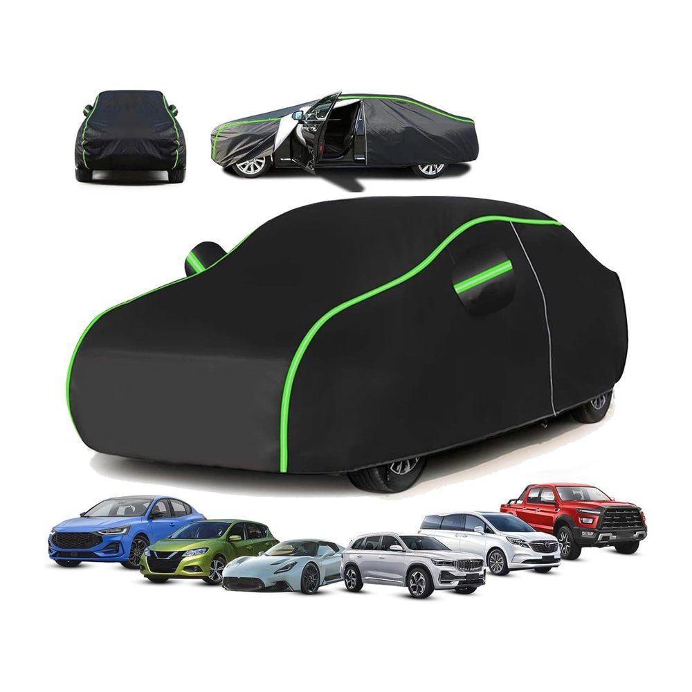 Car Cover for Citroen C4 SpaceTourer 2018- (442.8 x 182.6 x 161cm),All-Weather Car Cover- Rain/Snow Resistant + UV Protection + Dustproof + Anti-Aging, Night Reflective Strips