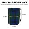 Tsfaaoc Clan Johnstone Tartan Car Trash Can with Strap, 3l Vehicle Garbage Bin, Foldable Oxford Cloth Auto Trash Bag for Car Truck SUV Interior Organization view 3