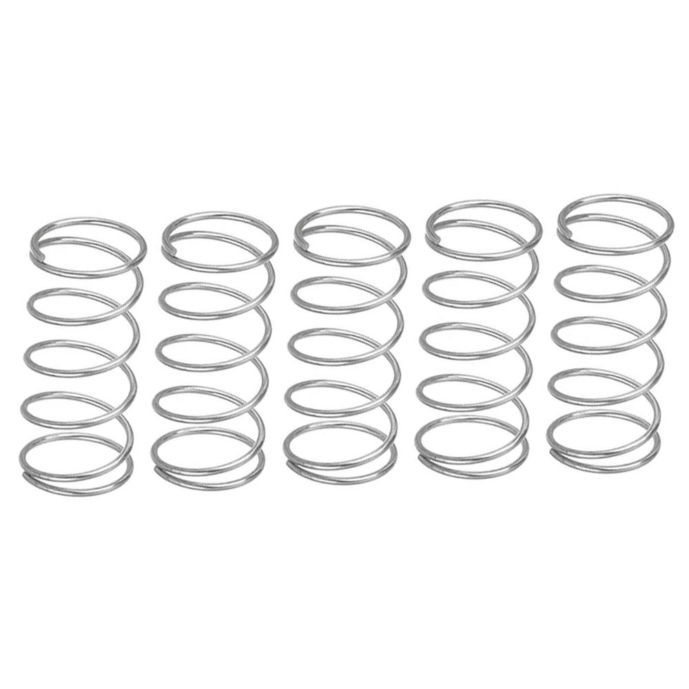 Cgshop-Compressed Spring Wire Diameter 1.5mm, Outer Diameter 8-15mm, Length 15-50mm 304 Stainless Steel Compression Springs, 5 Pcs Good Elasticity and More Durable(30mm,10mm (5Pcs))